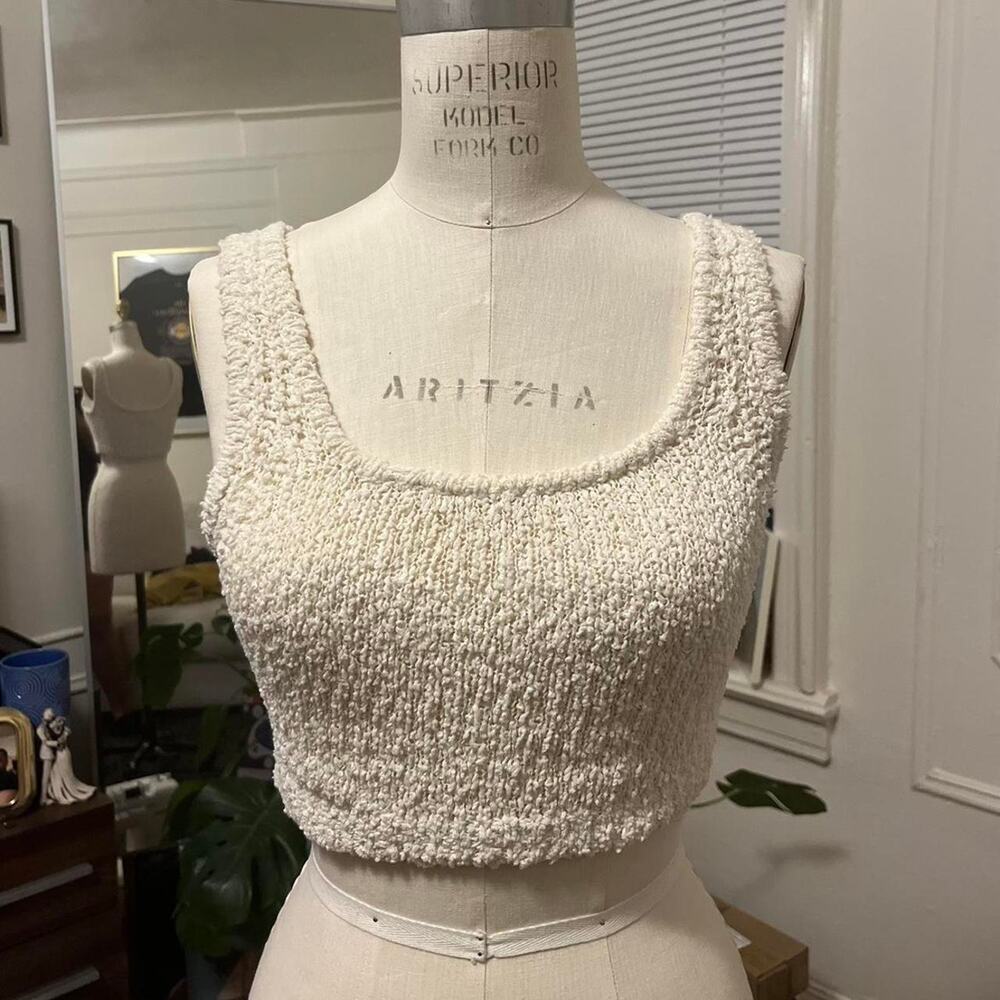 Babaton White Cropped Top